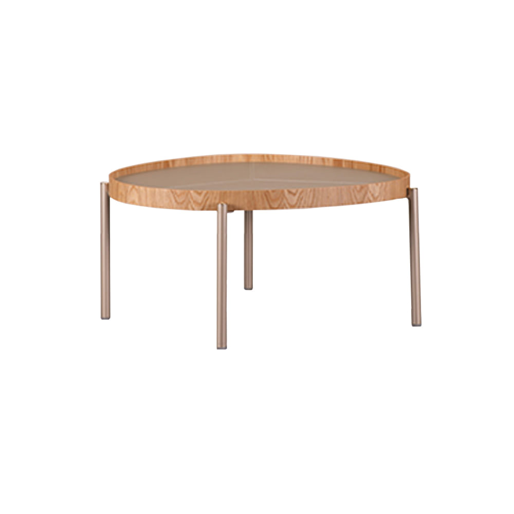 Mesa de Centro Bossa alta_Carvalho_Rec Fendi_Champagne - 2